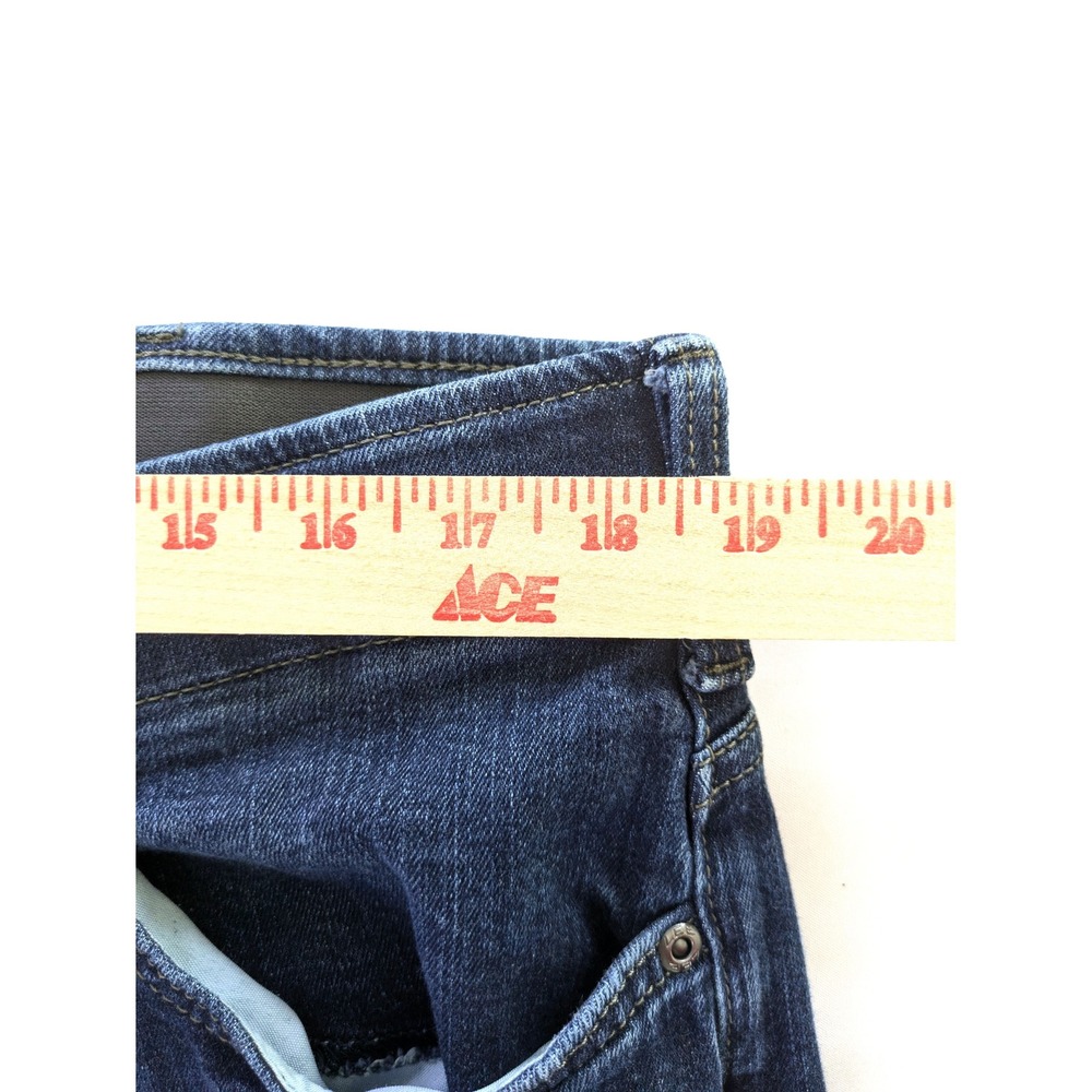 Lee Extreme Motion Straight Taper Jeans Mens 38x30 Dark Wash Blue Denim - Picture 5 of 6